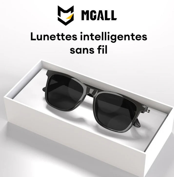 🕶️ Lunettes Intelligentes Connectées | Écouteurs Bluetooth Intégrés 🎧 | Musique & Appels Téléphoniques 📞 | Design Élégant & Confortable 😎