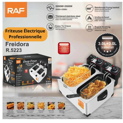 Friteuse Électrique Professionnelle Inox –  5L