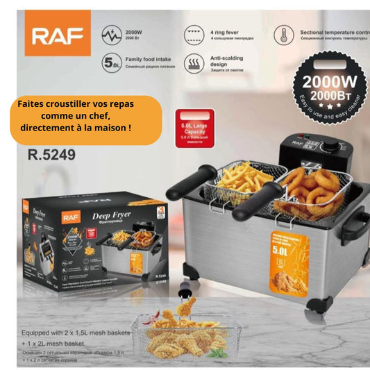 Friteuse Électrique Professionnelle Inox –  5L