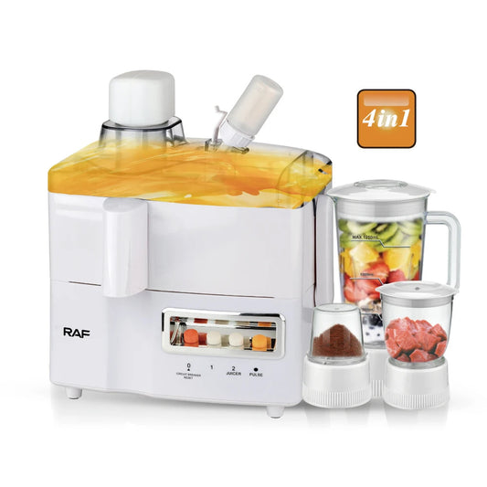 Extracteur de Jus 4 en 1 – Blender, Mixeur, Hachoir & Moulin Multifonction