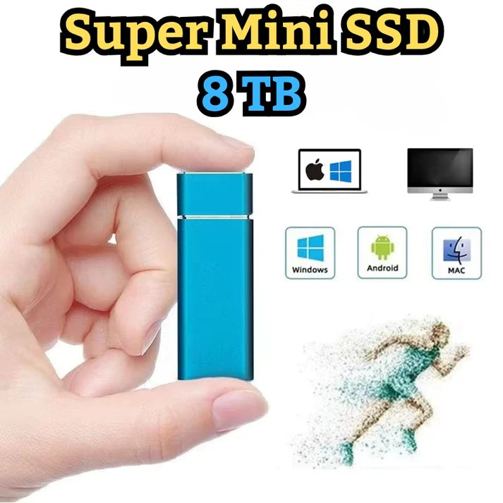 💾 Disque Dur Externe SSD Portable 8 To Ultra-Rapide – Performance, Résistance & Mobilité