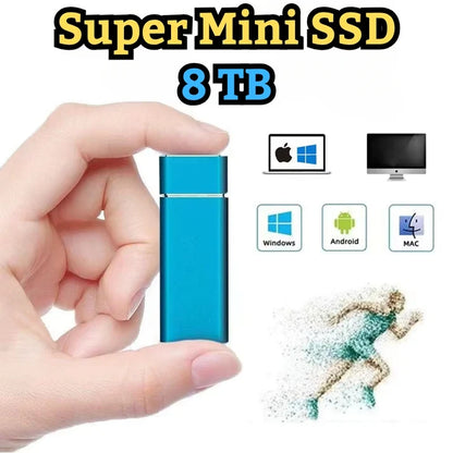💾 Disque Dur Externe SSD Portable 8 To Ultra-Rapide – Performance, Résistance & Mobilité