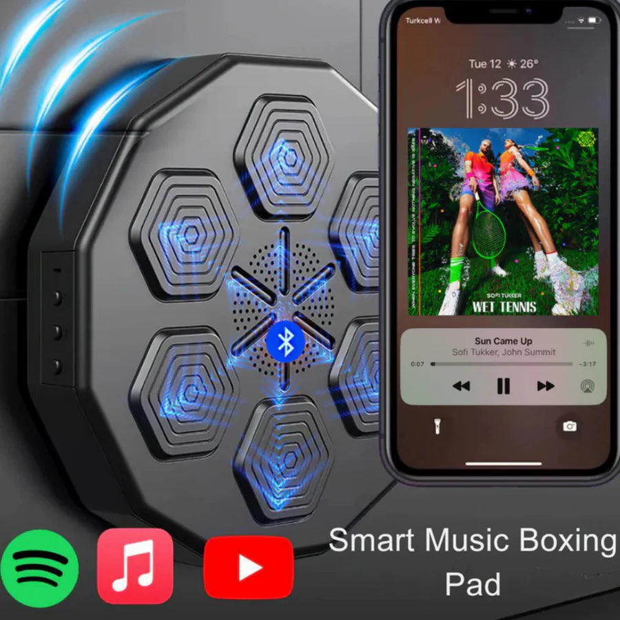 Gant de boxe intelligent pour la musique
