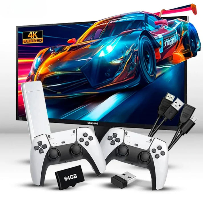 🎮 Console Retro Game 4K HDMI avec 20 000 Jeux + 2 Manettes Sans Fil