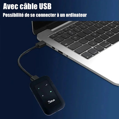 WiFi Portable Sans Fil 4G/5G – Fonctionne avec Carte SIM – Batterie 2100 mAh 🔋