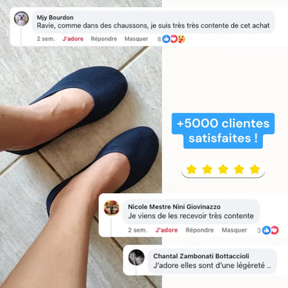 Ballerines à confort orthopédique