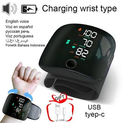 🩺 Tensiomètre de Poignet Rechargeable – Suivi Facile de votre Tension